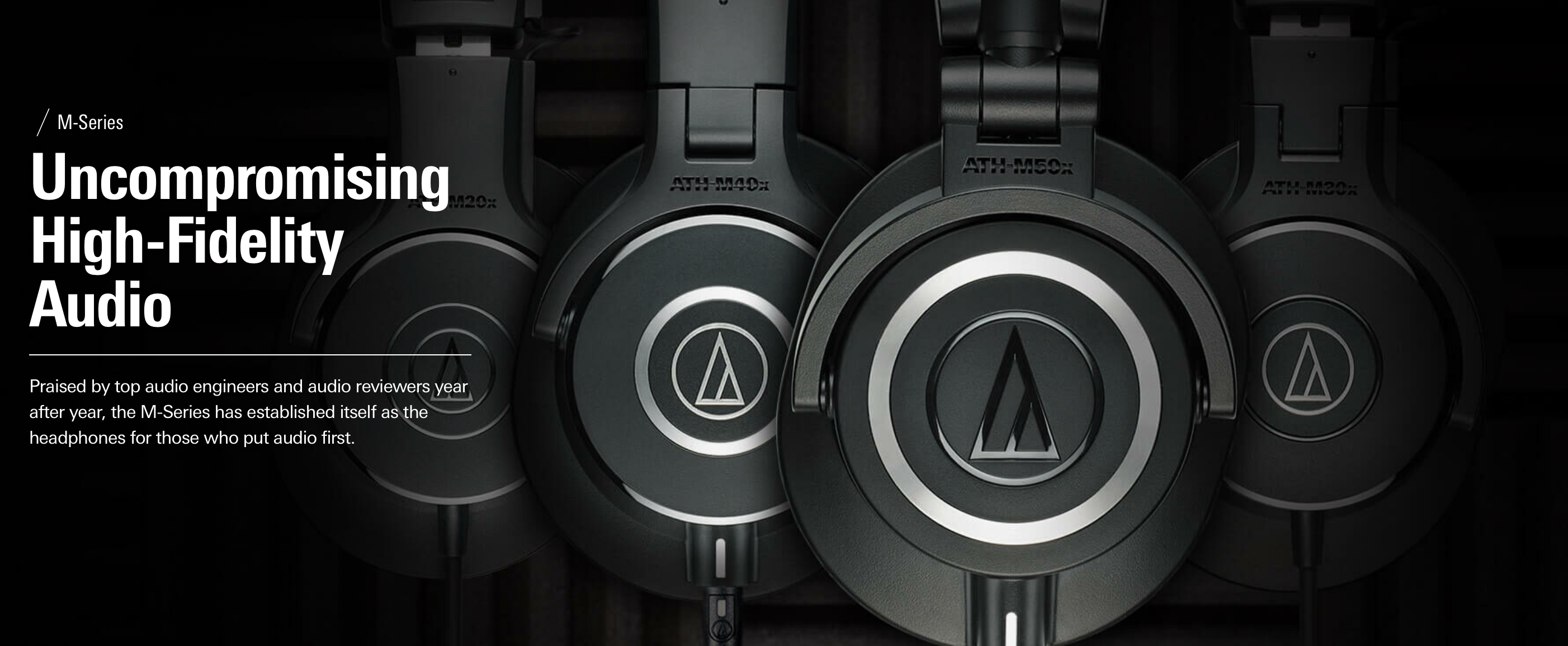 4 Audio Technica M50 Series Headphones